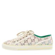 Pre-owned Canvas sneakers Gucci Vintage , Beige , Dames