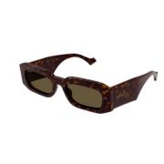 Stijlvolle zonnebril voor elke look Gucci , Brown , Unisex