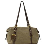 Pre-owned Canvas prada-bags Prada Vintage , Beige , Dames