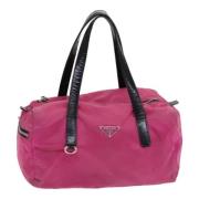 Pre-owned Nylon handbags Prada Vintage , Pink , Dames