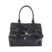 Pre-owned Leather totes Dior Vintage , Black , Dames