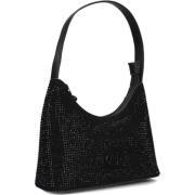 Stijlvolle Zwarte Leren Handtas Mexx , Black , Dames