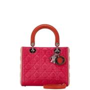 Pre-owned Leather dior-bags Dior Vintage , Pink , Dames