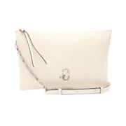 Pre-owned Leather shoulder-bags Jimmy Choo Pre-owned , White , Dames