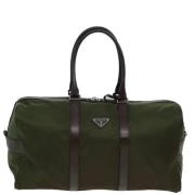 Pre-owned Fabric travel-bags Prada Vintage , Green , Dames