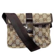 Pre-owned Canvas gucci-bags Gucci Vintage , Beige , Dames