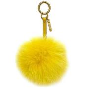 Pre-owned Fur key-holders Fendi Vintage , Yellow , Dames