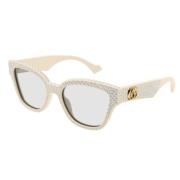 Stijlvolle zonnebril voor modefanaten Gucci , Gray , Unisex