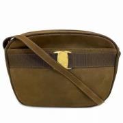 Pre-owned Suede shoulder-bags Salvatore Ferragamo Pre-owned , Brown , ...