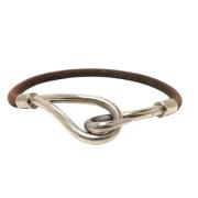 Pre-owned Leather bracelets Hermès Vintage , Brown , Dames