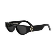 Diamanten zonnebril voor stijlvolle look Dior , Black , Unisex