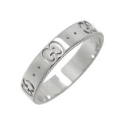 Pre-owned White Gold rings Gucci Vintage , Gray , Dames