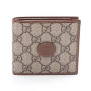 Pre-owned Plastic wallets Gucci Vintage , Beige , Heren