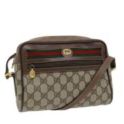 Pre-owned Leather gucci-bags Gucci Vintage , Beige , Dames