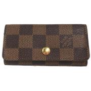 Pre-owned Fabric key-holders Louis Vuitton Vintage , Brown , Dames