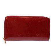 Pre-owned Leather wallets Louis Vuitton Vintage , Red , Dames