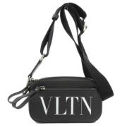 Pre-owned Leather shoulder-bags Valentino Vintage , Black , Dames