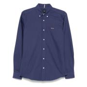 Moderne 'H-Roan' Slim Fit Overhemd Hugo Boss , Blue , Heren