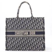 Pre-owned Canvas handbags Dior Vintage , Blue , Dames