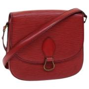 Pre-owned Leather louis-vuitton-bags Louis Vuitton Vintage , Red , Dam...