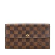 Pre-owned Plastic wallets Louis Vuitton Vintage , Brown , Dames