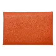 Pre-owned Leather wallets Hermès Vintage , Brown , Dames