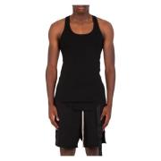 Ruwe gesneden tanktop voor mannen Rick Owens , Black , Heren