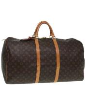 Pre-owned Canvas handbags Louis Vuitton Vintage , Brown , Dames