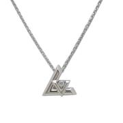 Pre-owned White Gold necklaces Louis Vuitton Vintage , Gray , Dames