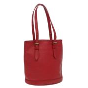 Pre-owned Leather shoulder-bags Louis Vuitton Vintage , Red , Dames