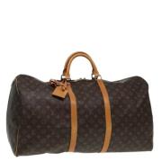 Pre-owned Canvas handbags Louis Vuitton Vintage , Brown , Dames