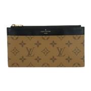 Pre-owned Canvas wallets Louis Vuitton Vintage , Brown , Dames