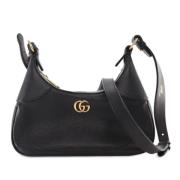 Pre-owned Leather shoulder-bags Gucci Vintage , Black , Dames