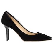 Pre-owned Suede heels Jimmy Choo Pre-owned , Black , Dames