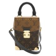 Pre-owned Coated canvas handbags Louis Vuitton Vintage , Brown , Dames