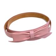 Pre-owned Leather belts Louis Vuitton Vintage , Pink , Dames