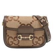 Pre-owned Canvas gucci-bags Gucci Vintage , Brown , Dames