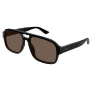 Stijlvolle zonnebril voor modefanaten Gucci , Black , Unisex