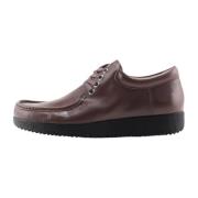 Handgemaakte leren veterschoenen Koffie Nature Footwear , Brown , Here...