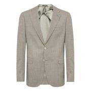 Stretch Wool Jas Boggi Milano , Gray , Heren