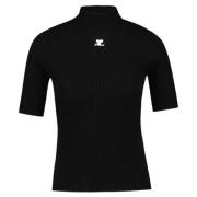 Cotton tops Courrèges , Black , Dames