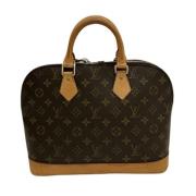 Pre-owned Canvas handbags Louis Vuitton Vintage , Brown , Dames