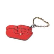 Pre-owned Leather key-holders Hermès Vintage , Red , Dames