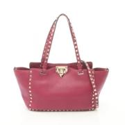 Pre-owned Leather shoulder-bags Valentino Vintage , Pink , Dames