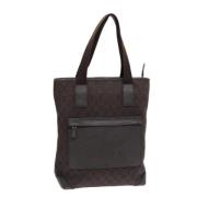 Pre-owned Canvas totes Gucci Vintage , Brown , Dames