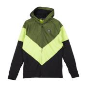 Flight Zip Hoodie Zwart/Groen Dolly Noire , Multicolor , Heren