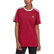 Essentials 3-Stripes Rood Dames T-shirt Adidas , Red , Dames