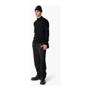 Combat Gebreide Halfzip Sweater Zwart Quotrell , Black , Heren