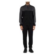 Sportieve Sweater en Broek Set met Rits Emporio Armani EA7 , Black , H...