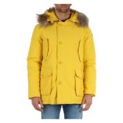 Parka jas met bontdetail Freedomday , Yellow , Heren